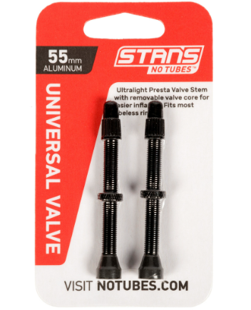 STANS Tubeless Ventil SV 55mm schwarz
